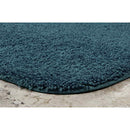 Maples Rugs Bathroom Colorsoft 20" x 21.5" Non Slip Washable Contour Toilet Rug [Made in USA] Soft & Quick Dry for Bath Floor Chocolate Nib