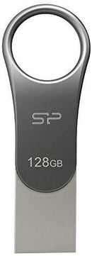 Silicon Power 128GB USB-C Type C USB 3.0/3.1 Gen 1 Dual Flash Drive, Mobile C80