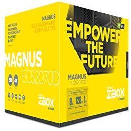 ZOTAC Magnus EC52070D Super Compact Mini PC GeForce RTX 2070, Intel Core i5-8400T 6-core Processor, Killer Networking, 8GB DDR4/128GB SSD/1TB HDD Windows 10 Home 64-bit System, ZBOX-EC52070D-U-W2B