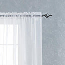 2 Panel Sheer Curtains White 84 inch Living Room Drapes Window Curtain Voile Sheers Linen Textured