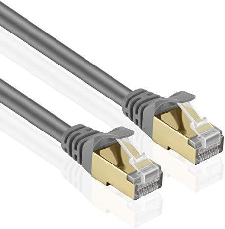 TNP Cat6 Ethernet Patch Cable (20 Inch) - Professional Gold Plated Snagless RJ45 Connector Computer Networking LAN Wire Cord Plug Premium Shielded Twisted Pair (Orange)