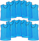 Unlimited Potential Nylon Mesh Scrimmage Team Practice Vests Pinnies Jerseys Bibs for Children Youth Sports Basketball, Soccer, Football, Volleyball (Pack of 12)