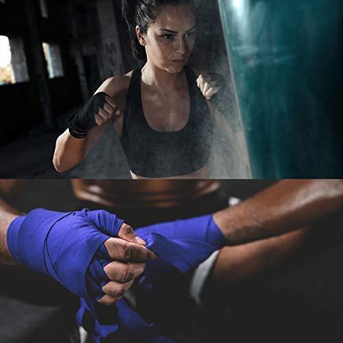 Liberlupus Boxing Hand Wraps for Men & Women, 120 & 180 Inches Wraps for Boxing Gloves, Handwraps with Hand & Wrist Support for Boxing Kickboxing Muay Thai MMA