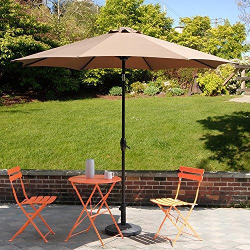 Grand Patio 10 FT Super Sturdy Aluminum Patio Umbrella, UV Protected Outdoor Umbrella, Green