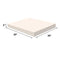 Upholstery Visco Memory Foam Square Sheet- 3.5 lb High Density 2"x20"x20"- Luxury Quality for Sofa, Chair Cushions, Pillows, Doctor Recommended for Backache & Bed Sores by Dream Solutions USA