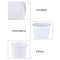Kindpack Disposable Paper Cups 4oz Cup,100 Count,White Paper Hot Cups,Coffee Cup,Bathroom Cups,Single cup