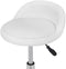 Adjustable Hydraulic Rolling Swivel Salon Stool Chair Tattoo Massage Facial Spa Stool Chair with Back Rest (PU Leather Cushion) (1PCS)