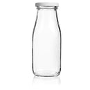 Set of 12-11 oz Glass Bottles with Lids, Vintage 11 oz Glass Milk Bottles with Lids, Vintage Breakfast Shake Container, Vintage Drinking Bottles for Party, Glass Bottle with Straw and Lid for Kids by California Home Goods