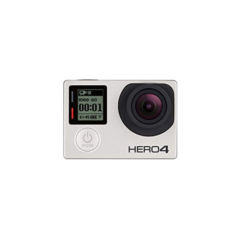 GoPro HERO 4 Silver Edition 12MP Waterproof Sports & Action Camera Bundle with 2 Batteries
