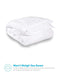 Equinox All-Season White Quilted Comforter - Goose Down Alternative Queen Comforter - Duvet Insert Set - Machine Washable - Hypoallergenic - Plush Microfiber Fill (350 GSM)