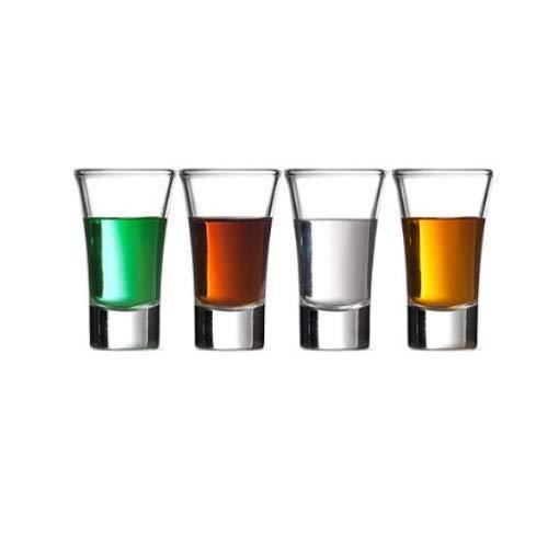 Gmark 2-Ounce Heavy Base Shot Glass Set, Whiskey Shot Glass 12-Pack GM2026