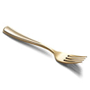 120 Gold Plastic Silverware Set | Plastic Gold Cutlery Set | Disposable Cutlery Silverware Set | 40 Plastic Forks, 40 Plastic Spoons, 40 Plastic Knives | Heavy Duty Bulk Disposable Flatware Utensils