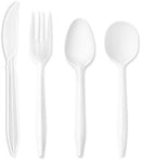 PlastX Cutlery 1000 Count Disposable Plastic White Forks, Great For Every Day, Home, Office, Party, or Restaurants,