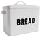 Metal Bread Box - Countertop Space-Saving, Extra Large, High Capacity Bread Storage Bin for your Kitchen - Holds 2+ Loaves - White with Bold BREAD Lettering