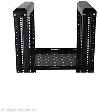 22U 4 Post Open Frame 19'' Server/Audio Networking Data Steel Rack Deep 24" with one Fixed Shelf