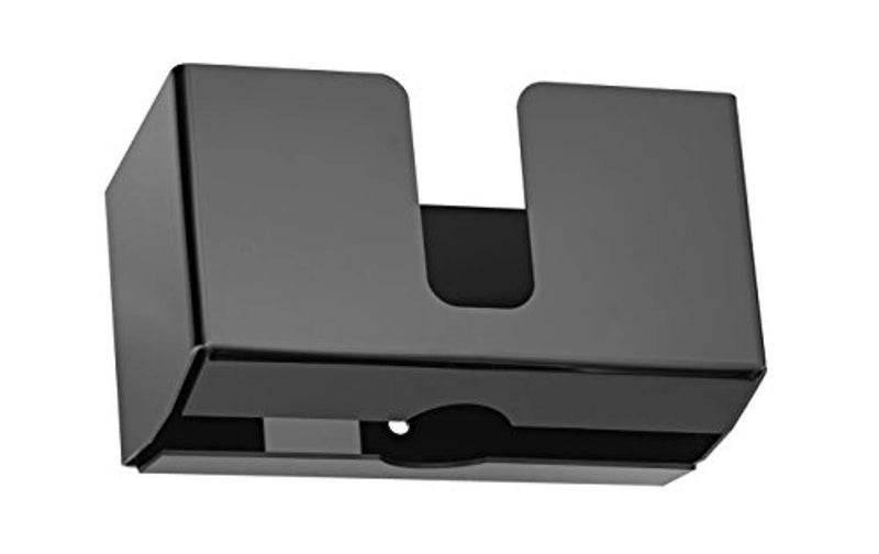 Alpine Industries Acrylic Wall-Mounted Paper Towel Dispenser - Single or Multiple Towel Retrieval - Bi Fold and C Fold (Black)