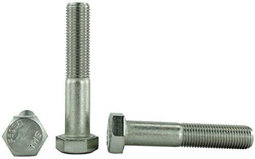 Stainless 3/8-24 x 3" Hex Head Bolts (3/4" to 5" Length in Listing), 304 Stainless Steel, SAE Fine Thread, 25 Pieces (3/8-24 x 3")