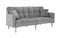 DIVANO ROMA FURNITURE Modern Plush Tufted Velvet Splitback Living Room Futon (Dark Grey)