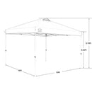 CROWN SHADES Patented 10ft x 10ft Outdoor Pop up Portable Shade Instant Folding Canopy with Carry Bag, Blue