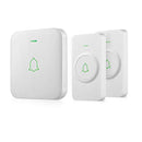 Wireless Door Bell, AVANTEK Mini Waterpoof Doorbell Chime Operating at 1000 Feet with 52 Melodies, 5 Volume Levels & LED Flash