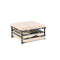 Handy Living Space Saving Folding Ottoman Sleeper Guest Bed, Gray/Brown, Twin