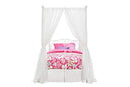 DHP Canopy Bed with Sturdy Bed Frame, Metal, Twin Size - White
