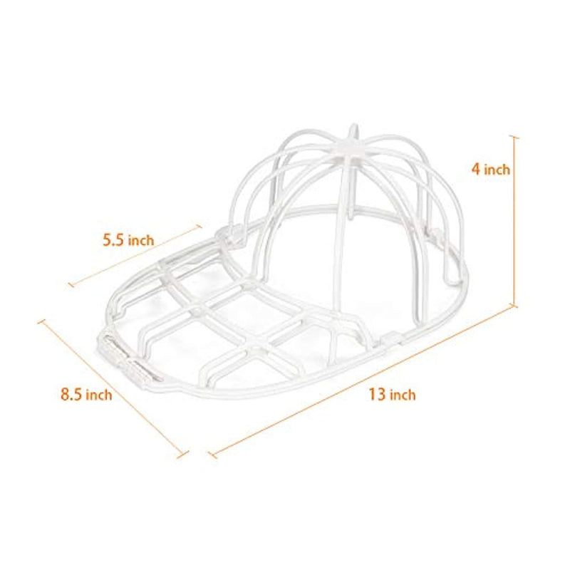 YEENOR 2-Pack Cap Washer,Hat Washer,Baseball Hat Cleaner/Cleaning Protector,Ball Cap Washing Frame Cage Hat Washing Holder,Ball Cap Sport Hat Visors Shaper/Organizer for Washing Machine