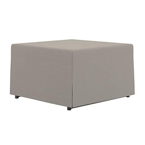 Handy Living Space Saving Folding Ottoman Sleeper Guest Bed, Gray/Brown, Twin