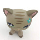 Littlest pet shop Pale Grey Short hair Kitty Cat LPS mini Action Figures