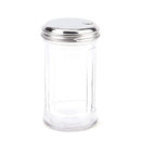 Tebery 4 Pack Stainless Steel Flip Cap Glass Sugar Dispenser/Pourer/Shaker,12 ounce