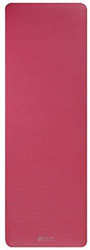 Gaiam Essentials Thick Yoga Mat Fitness & Exercise Mat with Easy-Cinch Yoga Mat Carrier Strap (72"L x 24"W x 2/5 Inch Thick)