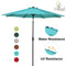 Grand Patio 10 FT Super Sturdy Aluminum Patio Umbrella, UV Protected Outdoor Umbrella, Green