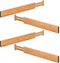 TILEMALL Bamboo Kitchen Drawer Dividers Drawer Organizers Expandable Drawer Dividers Wood Desk Drawer Organizers, Tray Organizer for Kitchen, Baby Drawer, Bathroom, Bedroom, Office or Dresser