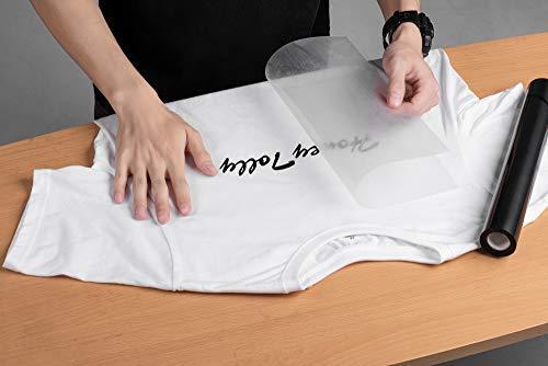 Heat Transfer Vinyl 12" x 10' Feet Rolls, PU HTV Bundle by Somolux for Cricut and Silhouette Cameo Easy to Cut & Weed, DIY Heat Press Design for T-Shirt, Clothes, Hats and Other Textiles (Black)