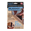 Ruggies As Seen On TV Rug Gripper Stopper Rug Pad Ruggy Washable Carpet Pad Floor Gripper Suction Grip Stopper Corner Carpet Holder include 8 adhesive sticker + 8 Rug Pad