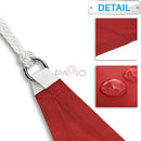PATIO Paradise 10' x 13' Waterproof Sun Shade Sail Stainless Steel Hardware-Red Rectangle UV Block Durable Awning Canopy Outdoor Garden Backyard