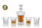 Vilmont Kepp Premium Whiskey Decanter Set, Lead Free Set of 4 Sophisticated Glasses for Whisky, Scotch, Bourbon, Rum in a Gift Box
