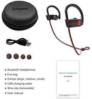 Bluetooth Headphones, Letsfit Wireless Headphones, IPX7 Waterproof Sports Earphones Gym Running, HD Stereo Headset w/Mic, 8 Hours Battery Noise Cancelling Bluetooth Earbuds