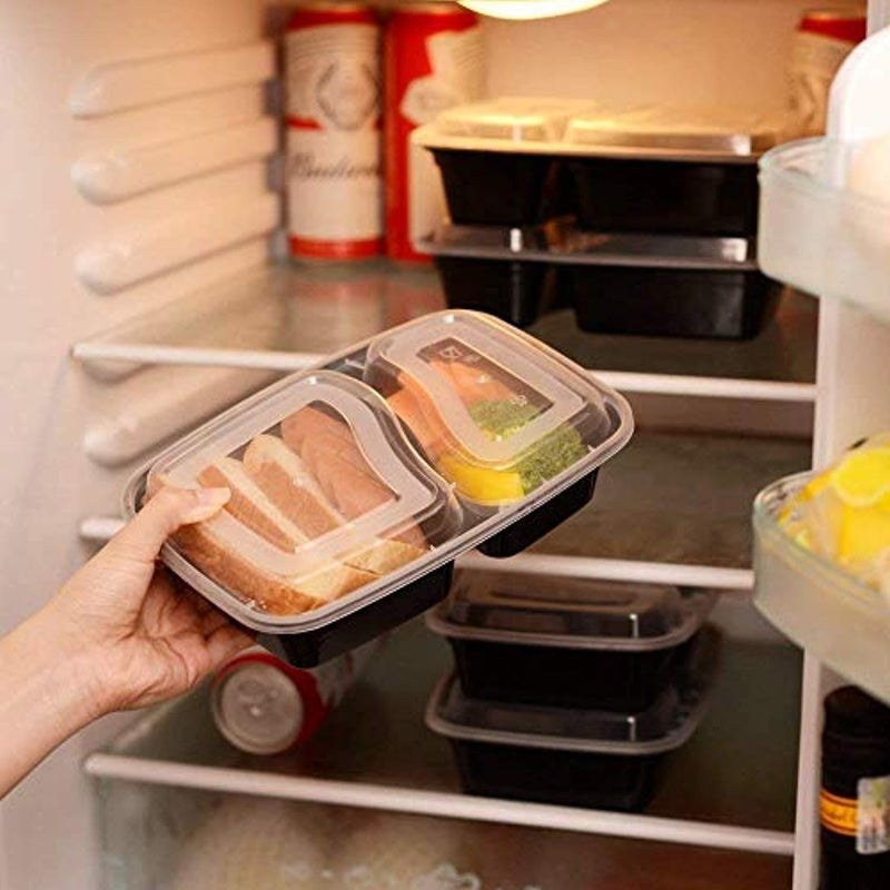 [30 Pack] Becozier Meal Prep Containers Stackable Bento Lunch Box with Lids FDA approved Freezer, Microwave Dishwasher Safe Food Storage