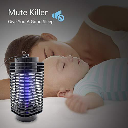 fomei Bug Zapper [Updated] Mosquito Killer Insect Trap Pest Control Light with Switch Button Electronic UV Lamp for Indoor Outdoor Bedroom, Kitchen, Office, Home