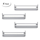 NEX Wall Mount Spice Racks for Kitchen Storage - Set of 4