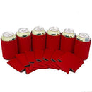 QualityPerfection 100 Black Party Drink Blank Can Coolers(12,25,50,100,200 Bulk Pack) Blank Beer,Soda Coolies Sleeves | Soft,Insulated Coolers | 30 Colors | Perfect For DIY Projects,Holidays,Events