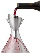 Andre Lorent Wine Aerator and Pourer, 1.1 x 1.1 x 5.2 inches, Clear/Stainless Steel