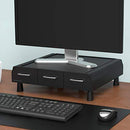 Mind Reader PC, Laptop, IMAC Monitor Stand and Desk Organizer, Black
