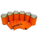 QualityPerfection 100 Black Party Drink Blank Can Coolers(12,25,50,100,200 Bulk Pack) Blank Beer,Soda Coolies Sleeves | Soft,Insulated Coolers | 30 Colors | Perfect For DIY Projects,Holidays,Events