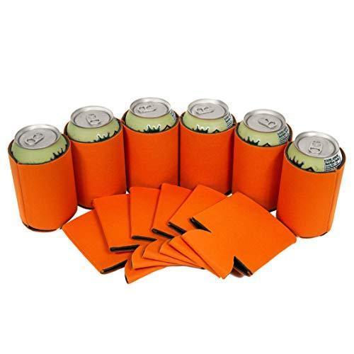 QualityPerfection 100 Black Party Drink Blank Can Coolers(12,25,50,100,200 Bulk Pack) Blank Beer,Soda Coolies Sleeves | Soft,Insulated Coolers | 30 Colors | Perfect For DIY Projects,Holidays,Events