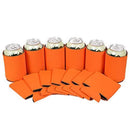 QualityPerfection 100 Black Party Drink Blank Can Coolers(12,25,50,100,200 Bulk Pack) Blank Beer,Soda Coolies Sleeves | Soft,Insulated Coolers | 30 Colors | Perfect For DIY Projects,Holidays,Events