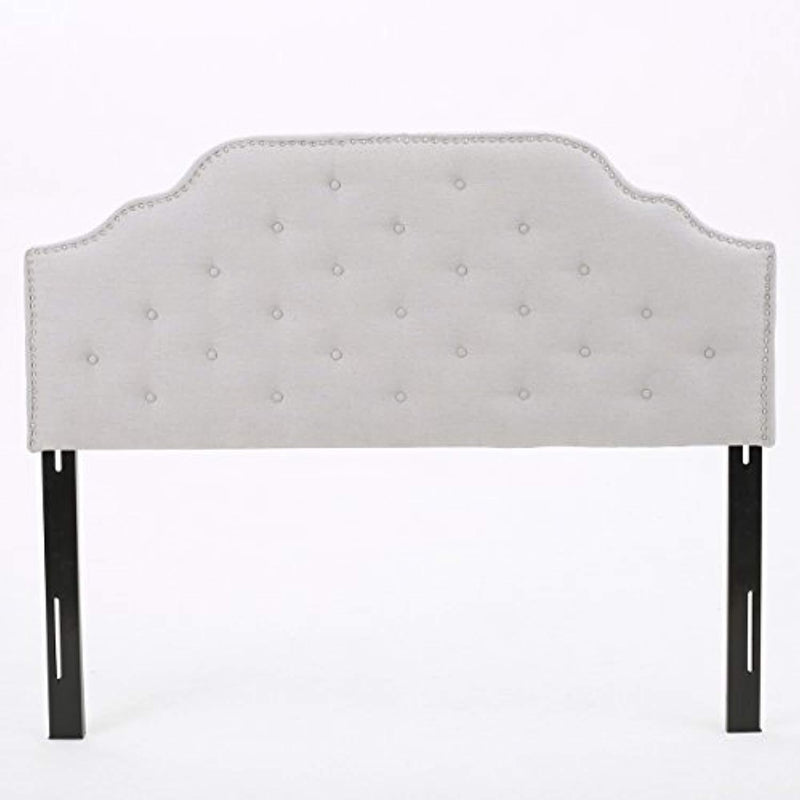 Austell Light Grey Fabric Queen/Full Headboard