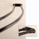 Bennington Adjustable Double Curved Shower Curtain Rod, Oil Rubbed Bronze