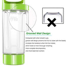 Supkitdin Personal Portable Blender for Shakes and Smoothies,with 2 FDA Approved Cups, Rechargeable, Powerful 6 Blades for Superb Mixing(Green) Green Green